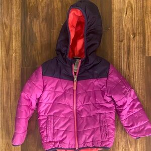 Champion Toddler girl Fleece lined Jacket  Pink and Purple sz 2T